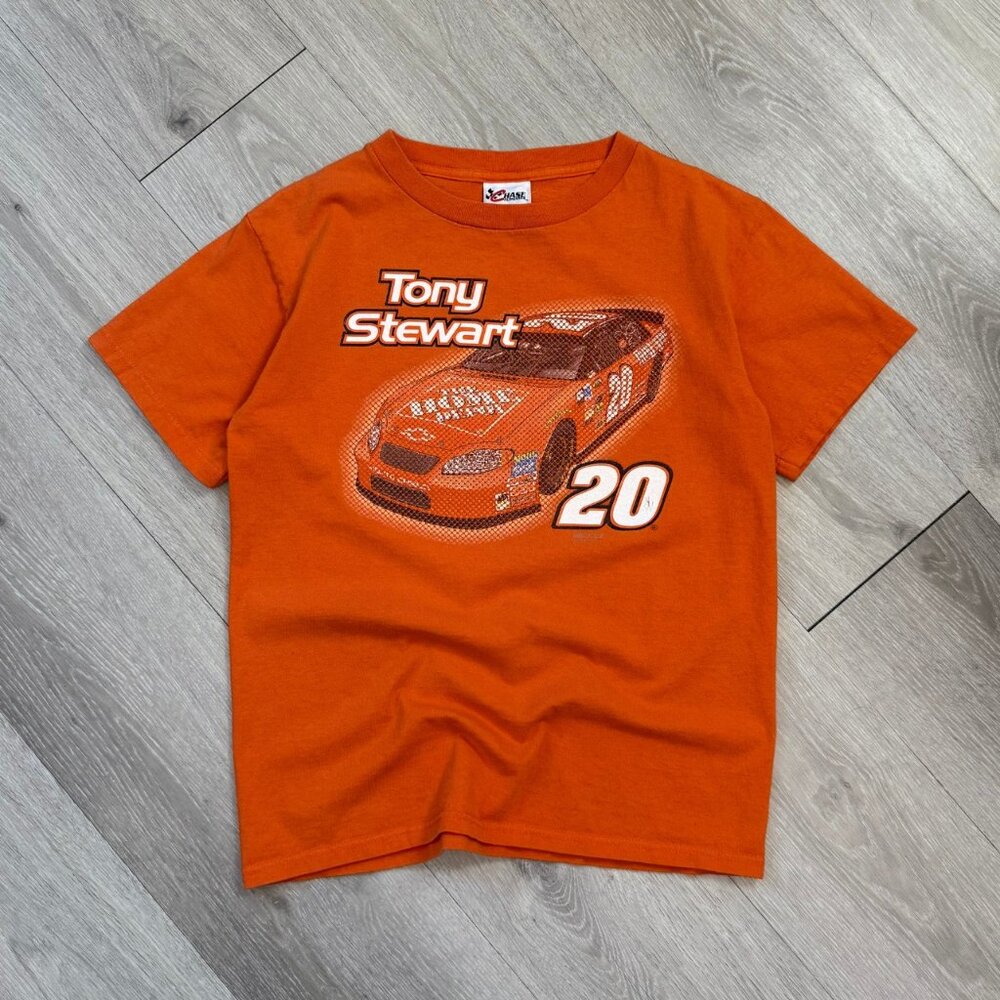 Vintage Chase Authentics NASCAR Tony Stewart #20 T-Shirt - Size Youth/Kids Large